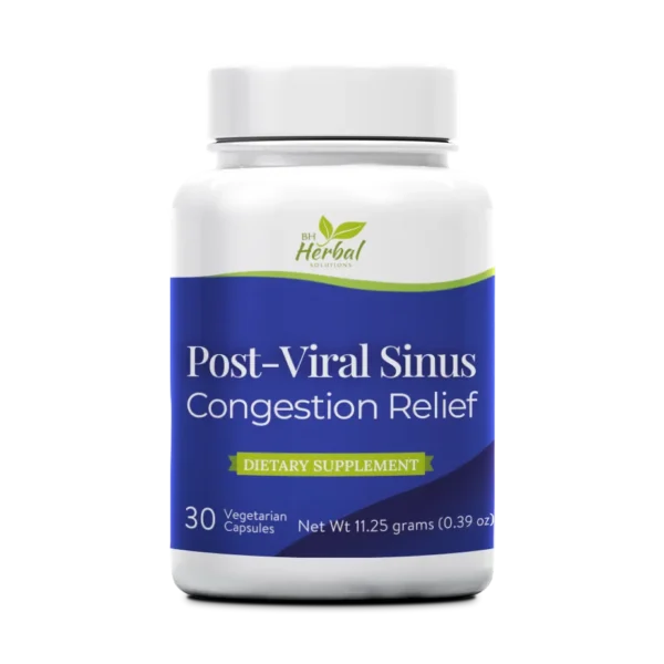 Post-Viral Sinus Congestion Relief herbal supplement bottle