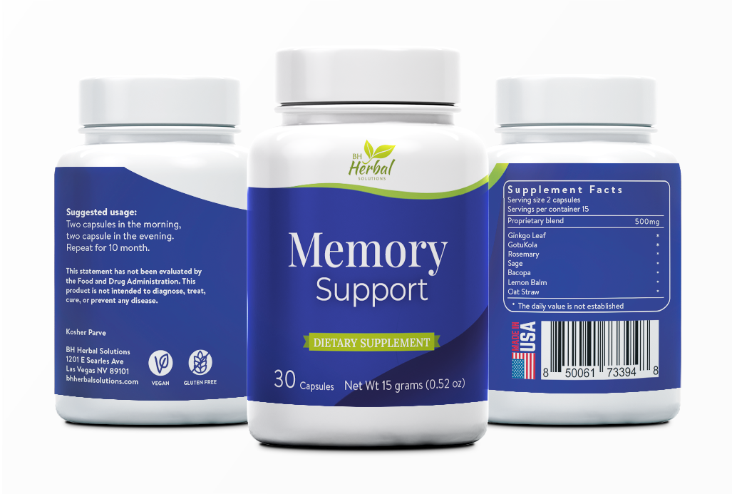 Memory Support Three bottles