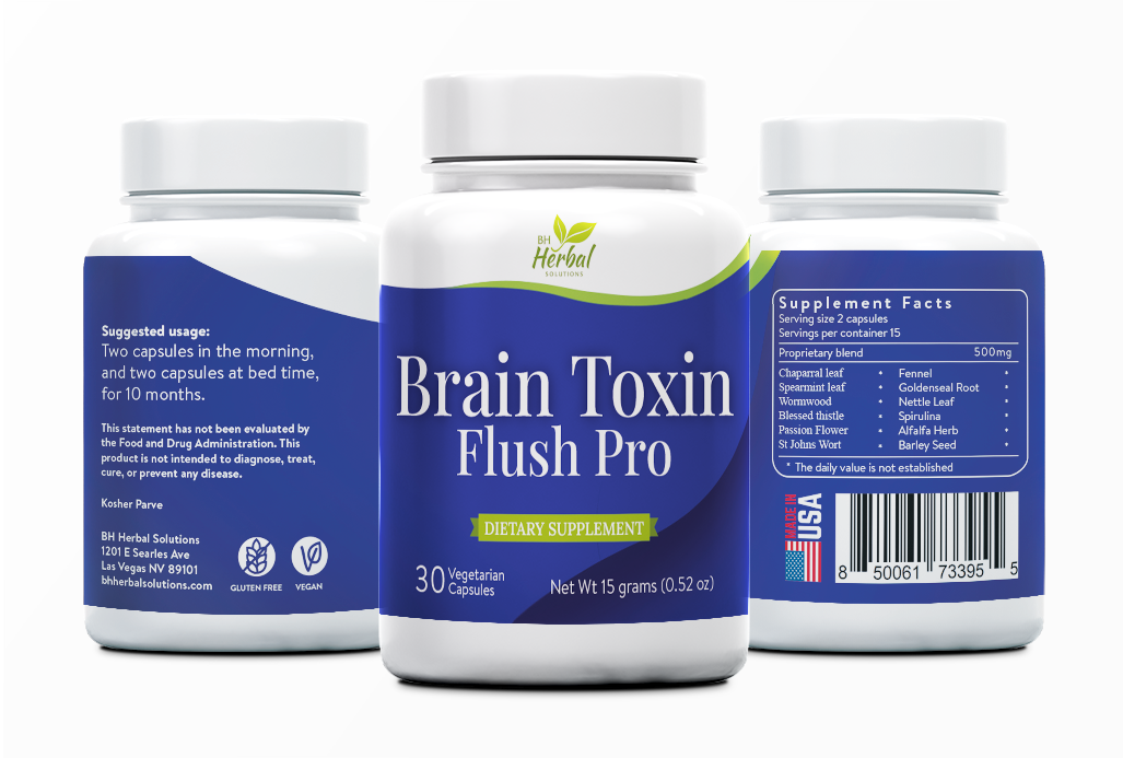 Brain Toxin Flush Pro 3 bottles